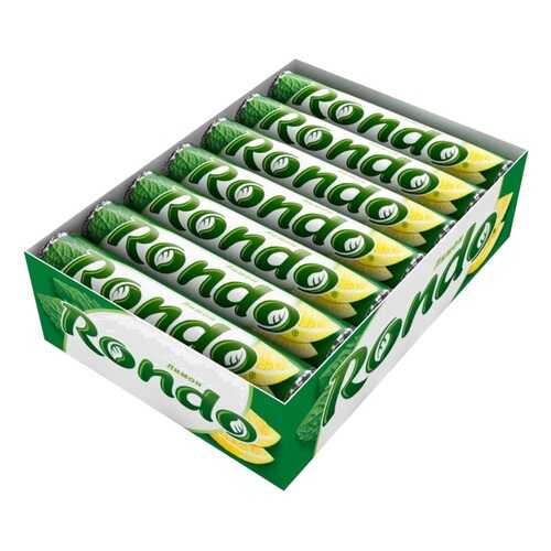 Освежающие мятные конфеты с сахаром Rondo лимон 14 шт по 30 г в ВкусВилл