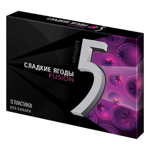 Жевательная резинка Five fusion cладкие ягоды 31.2 г в ВкусВилл