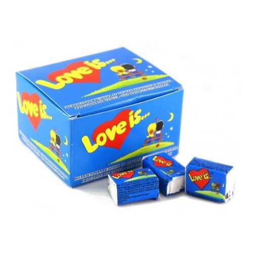 Жевательная резинка Love is банан-клубника 4.2 г 100 штук в ВкусВилл