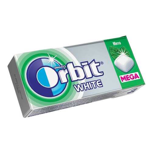 Жевательная резинка Orbit вайт мега с ароматом мяты б/сахара 14 г в ВкусВилл