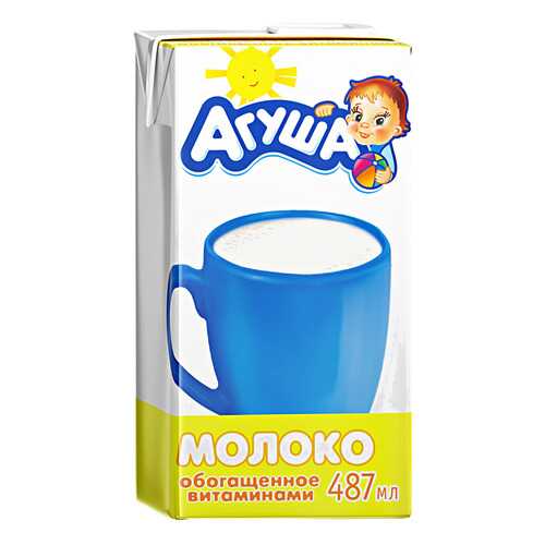 Молоко Агуша витаминизированное 3.2% 500 г в ВкусВилл