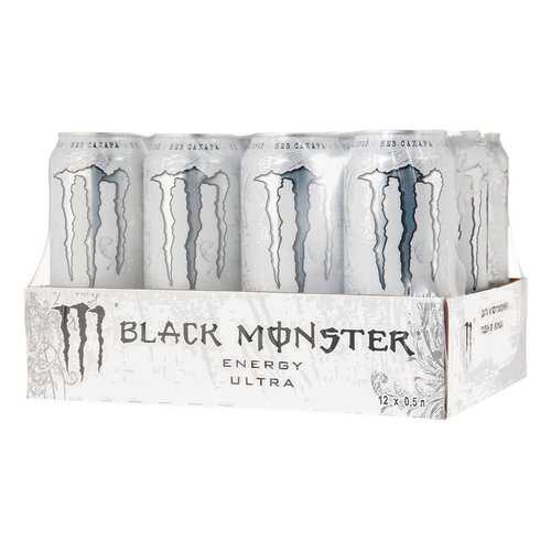 Энергетический напиток Black Monster Energy Ultra 12 шт 449 мл в ВкусВилл
