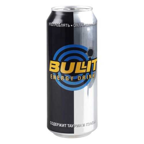 Напиток энергетический Bullit газированный жестяная банка 0.5 л в ВкусВилл