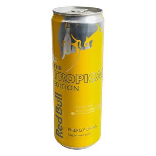 Напиток энергетический Red Bull со вкусом тропических фруктов жестяная банка 0.355 л в ВкусВилл