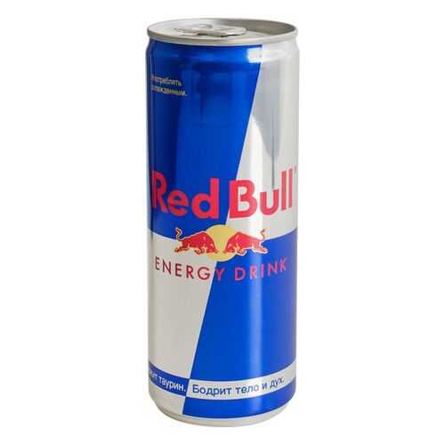 Напиток энергетический Red Bull жестяная банка 0.25 л в ВкусВилл