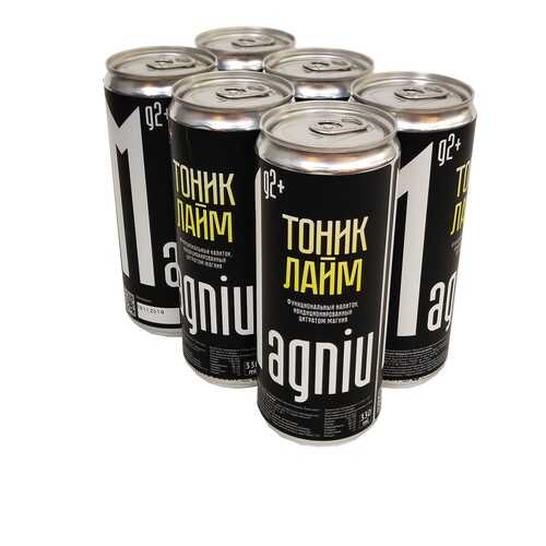 Функциональный напиток MagniuM Тоник-Лайм 6 банок по 0,33л. в ВкусВилл