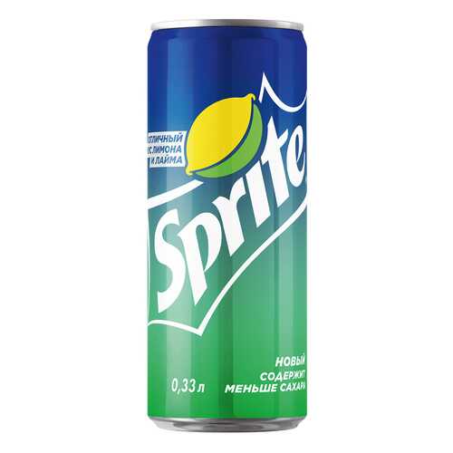 Напиток газированный Sprite жестяная банка 0.33 л в ВкусВилл