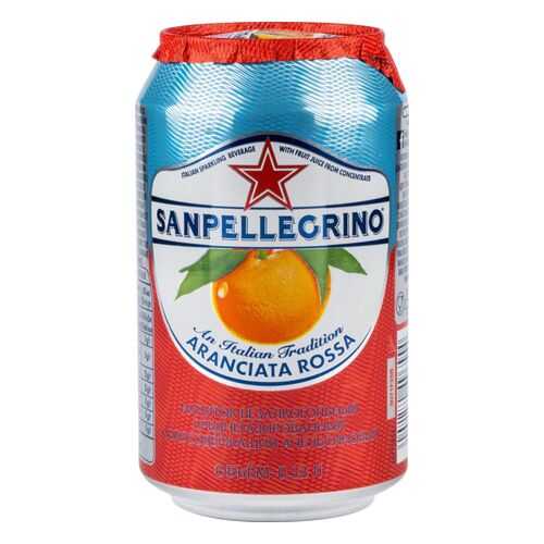 Напиток Sanpellegrino с соком красного апельсина среднегазированный жестяная банка 0.33 л в ВкусВилл
