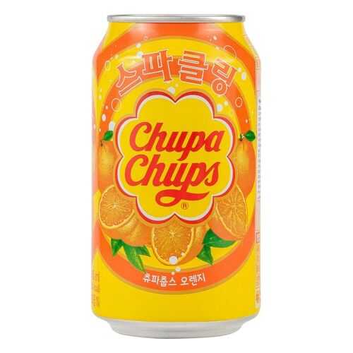 Напиток сильногазированный Chupa Chups апельсин жестяная банка 0.345 л в ВкусВилл