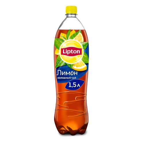 Чай черный Lipton лимон 1.5 л в ВкусВилл