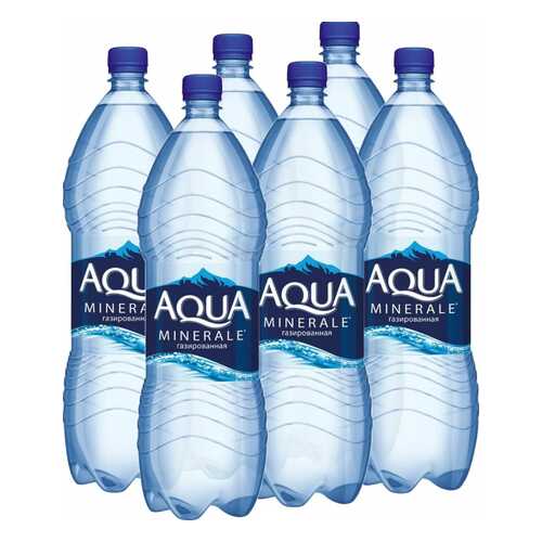 Вода Aqua Minerale газированная питьевая 2 л 6 штук в упаковке в ВкусВилл