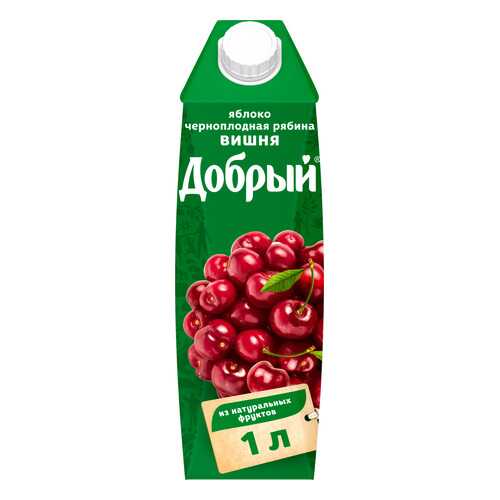 Нектар Добрый яблоко-вишня-черноплодная рябина 1 л в ВкусВилл