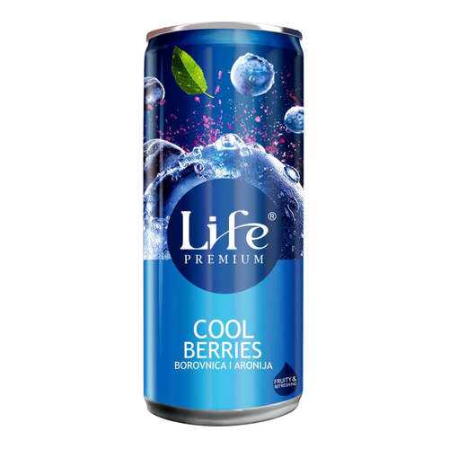 Сок черники и аронии Life Premium Спелая ягода 0.25 л в ВкусВилл