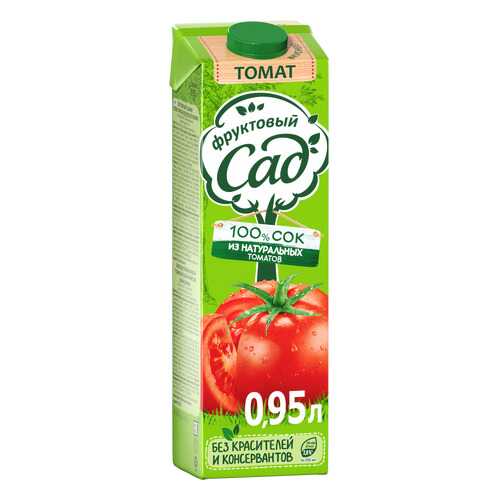 Сок Фруктовый Сад томат 0.95 л в ВкусВилл
