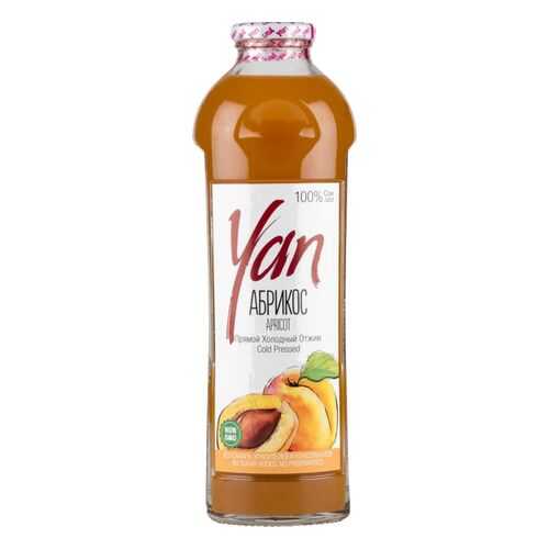 Сок прямого отжима Yan абрикос 0.93 л в ВкусВилл