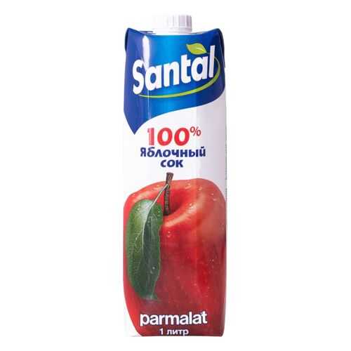 Сок Santal яблочный осветленный 1 л в ВкусВилл
