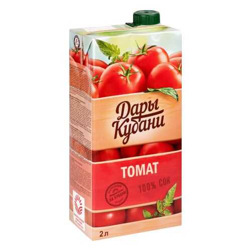 Сок томатный Дары Кубани с мякотью, солью и сахаром 2 л в ВкусВилл